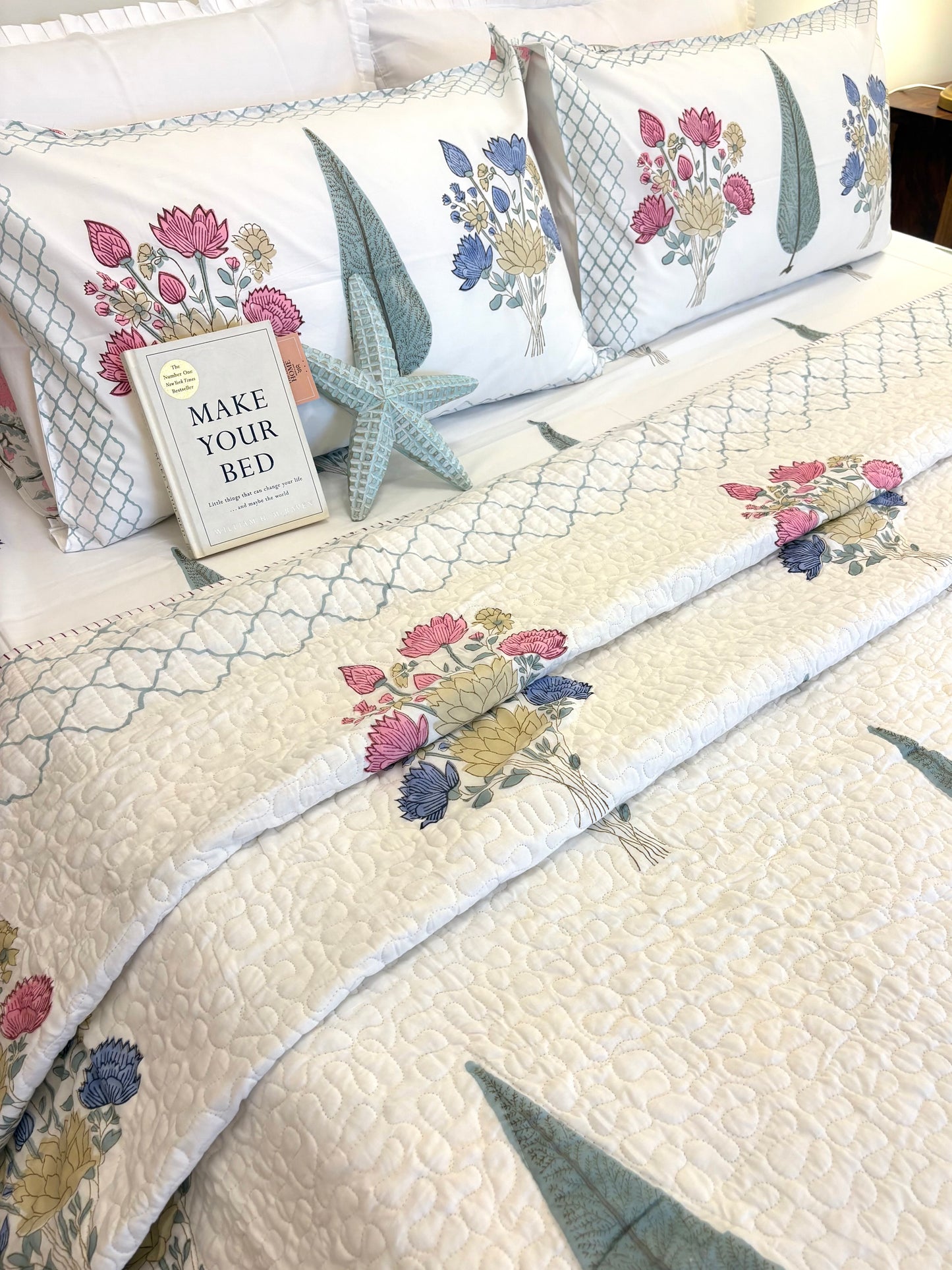 400TC Percale Cotton Bedsheet – Everbloom - Super King