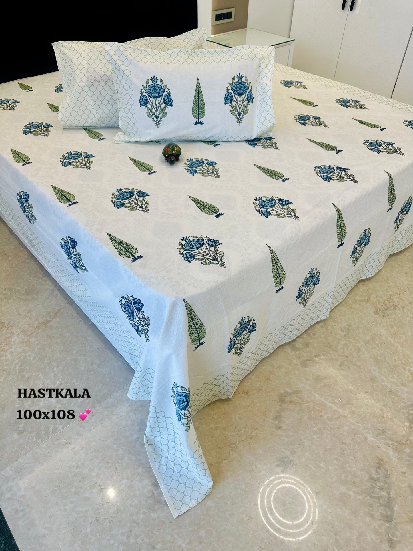 Suave Home Cotton Thin Printed Bedspread Bedcover (King 100x108 inches)