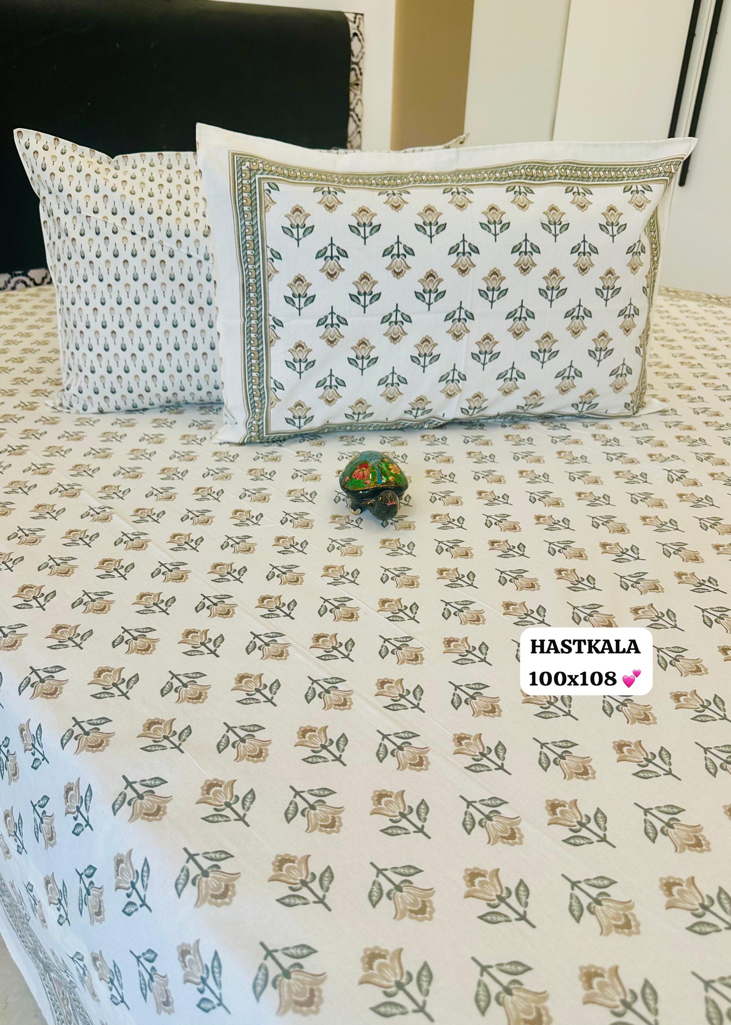 Fresco Cotton Thin Printed Bedspread Bedcover (King 100x108 inches)