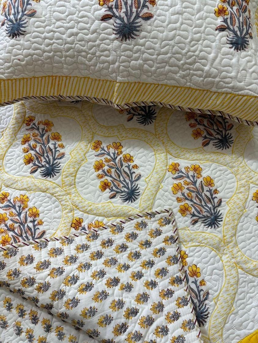Splendid Quilted Bedcover-The Label Home