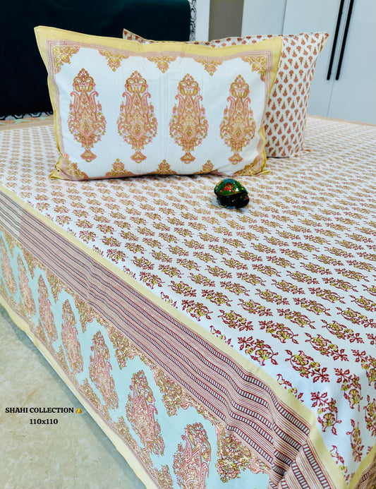 Baagiya Thin Printed Bedspread Bedcover (Super King 110x110 inches)