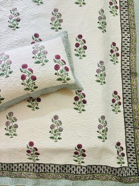 Royal Baagh Quilted Bedcover-The Label Home