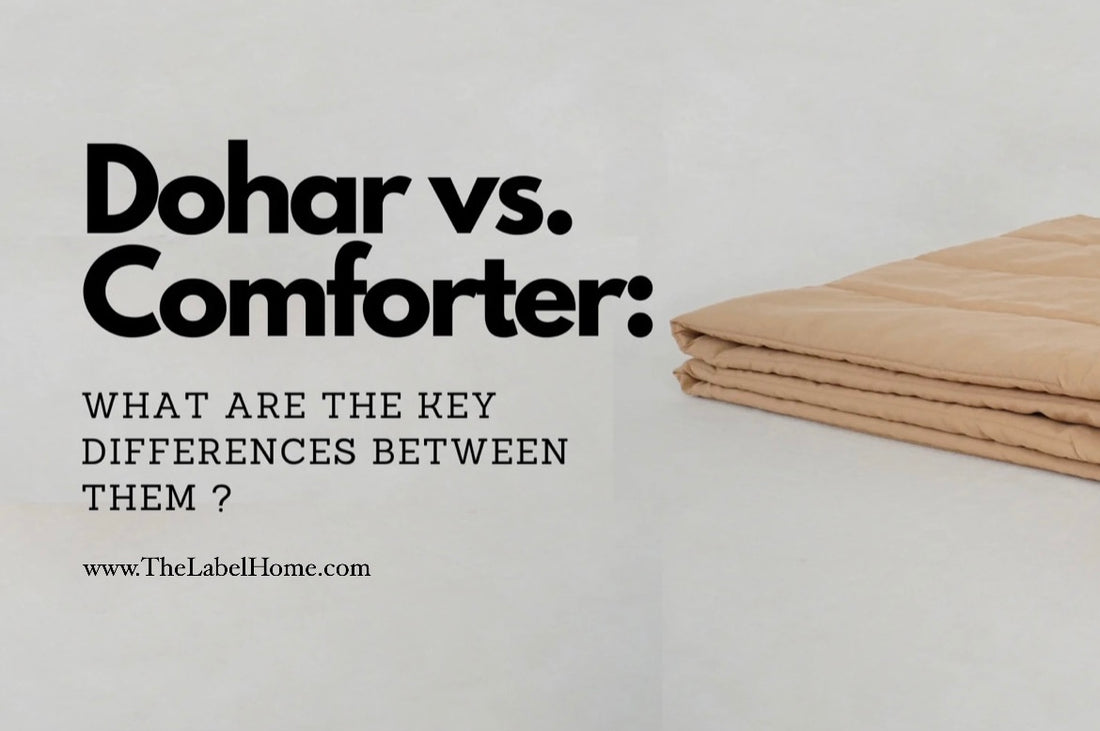 Difference between a Dohar & Comforter Quilt - The Label Home