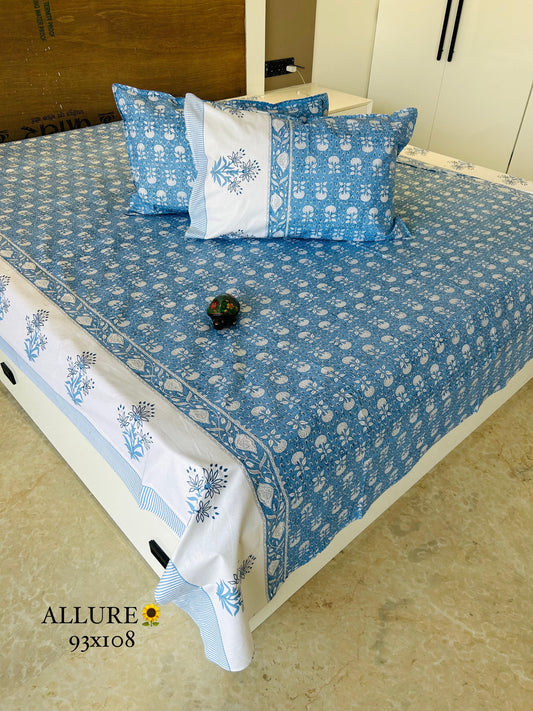 Fiorella Summer Cotton Thin Printed Bedspread  Bedcover (King 93x108 inches)