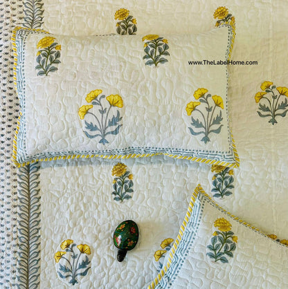 8 Designs - Festive Quilted Bedcover-The Label Home