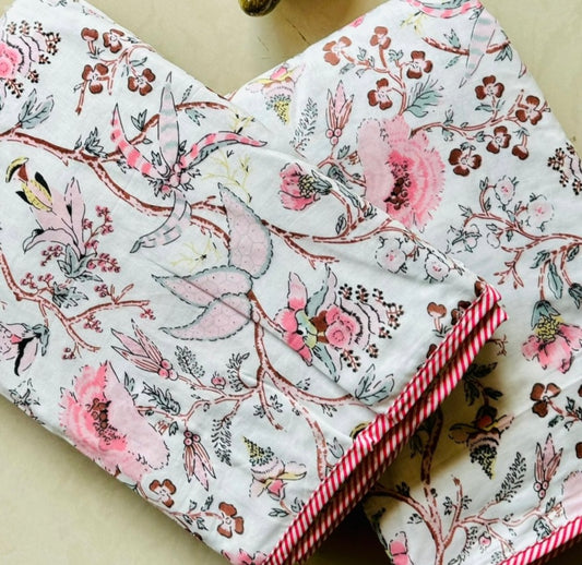 Spring - MulMul Summer Dohar (Set of 2 Single Cotton Muslin Dohar)