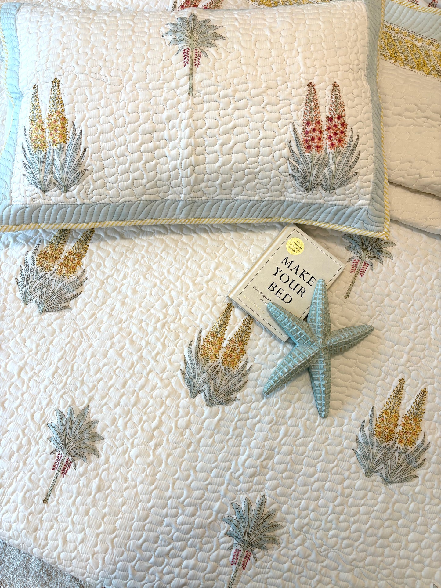 Meadow Bloom Quilted Bedcover