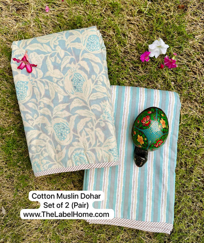 Amber Mulmul Cotton Muslin Dohar – Summer Comfort