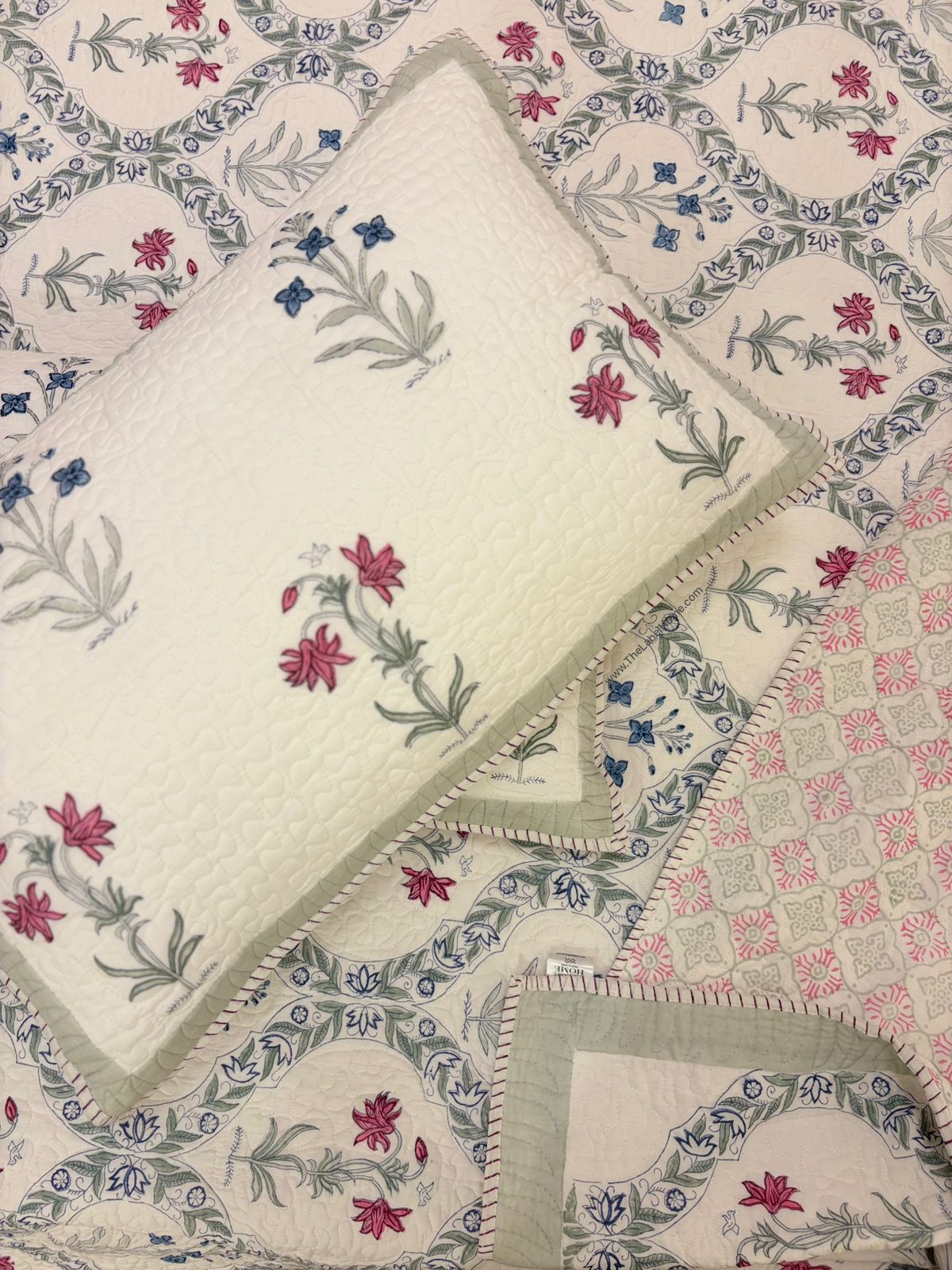 Reversible Premium Quilted Cotton Bedcover | The Label Home
