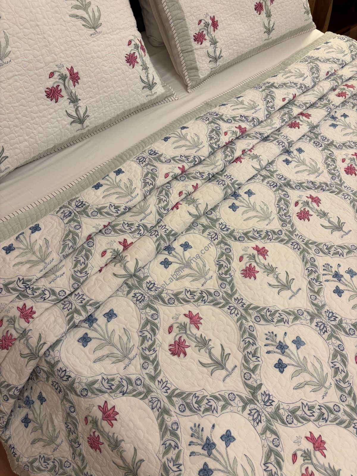 Reversible Premium Quilted Cotton Bedcover | The Label Home