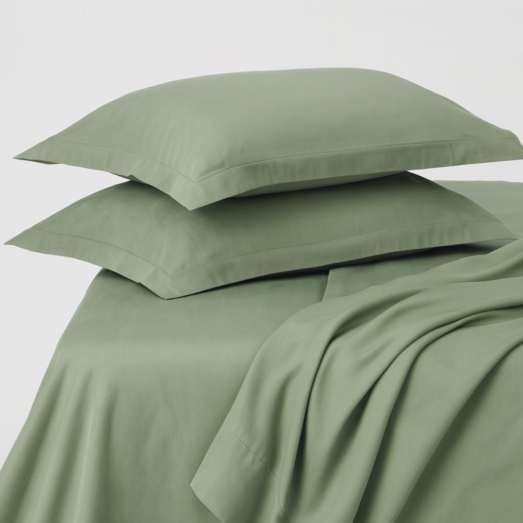 400TC Bamboo Cotton Bedsheet Set | King Size 108x108 + Oxford Pillowcases