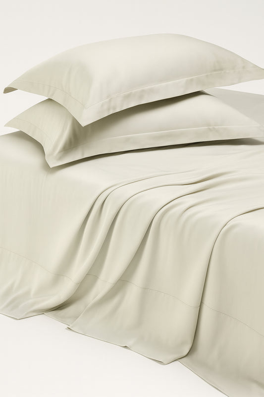 400TC Bamboo Cotton Bedsheet Set | King Size 108x108 + Oxford Pillowcases