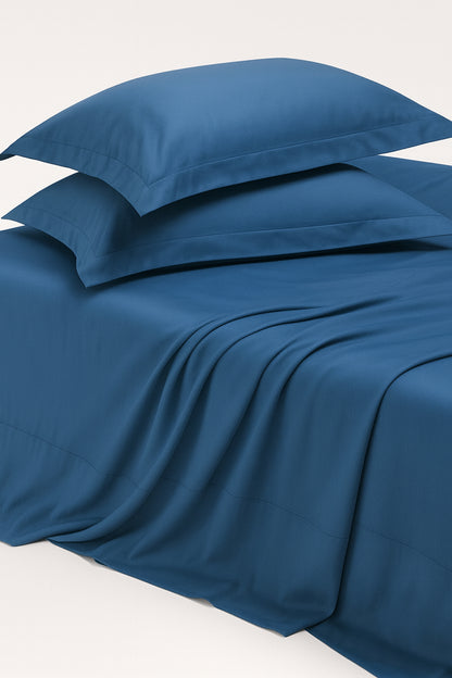 400TC Bamboo Cotton Bedsheet Set | King Size 108x108 + Oxford Pillowcases