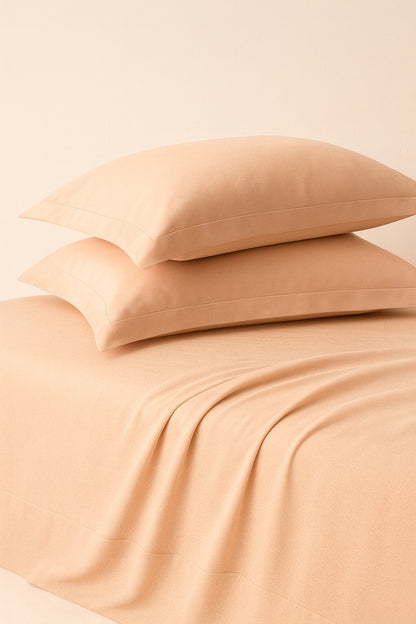 400TC Bamboo Cotton Bedsheet Set | King Size 108x108 + Oxford Pillowcases