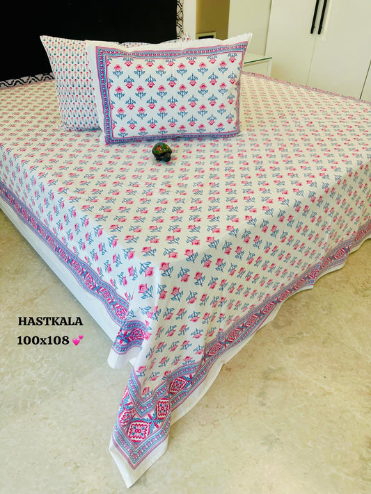 Fresco Cotton Thin Printed Bedspread  Bedcover (King 100x108 inches)