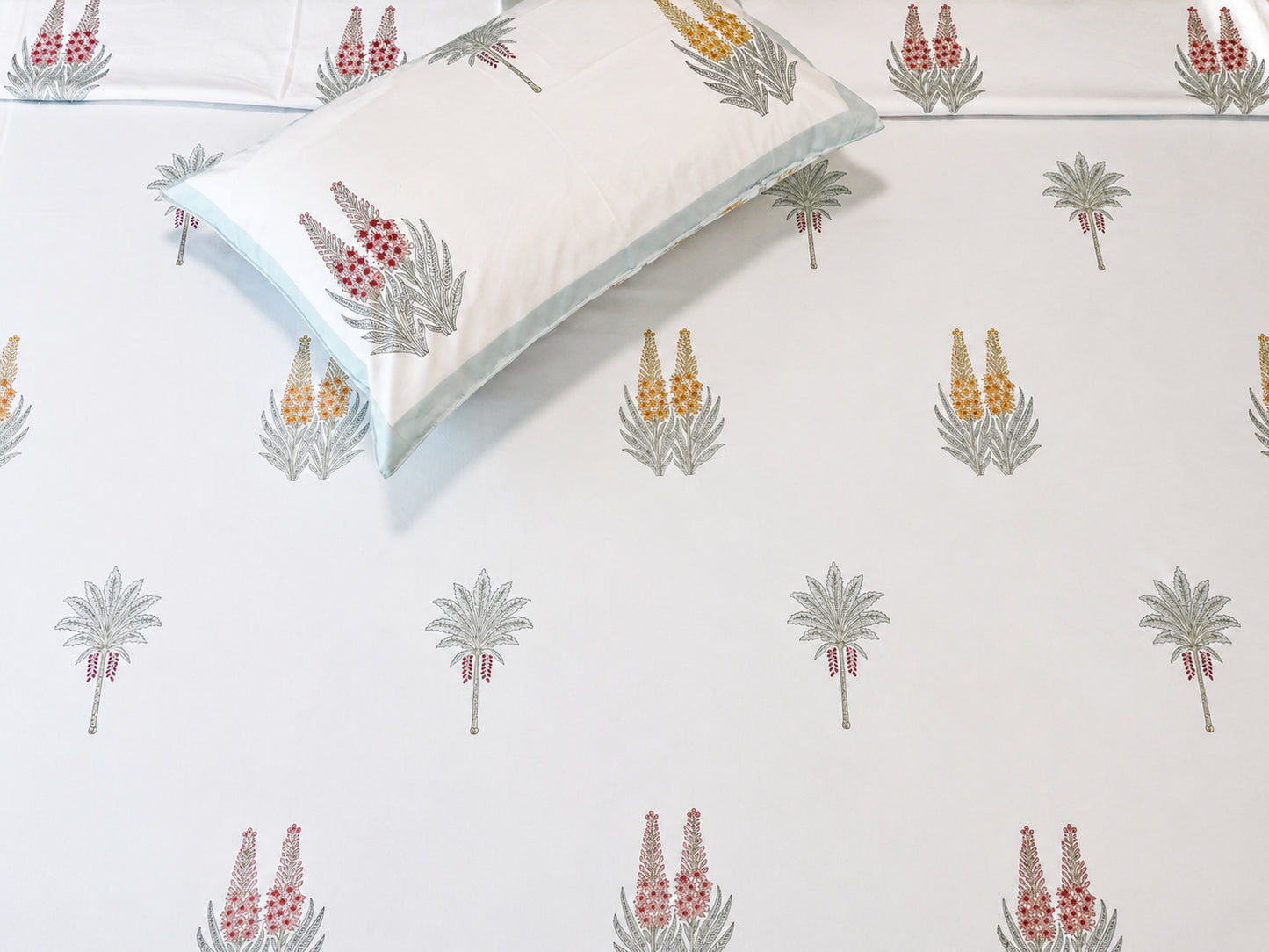 400TC Percale Cotton Bedsheet – Meadow Bloom