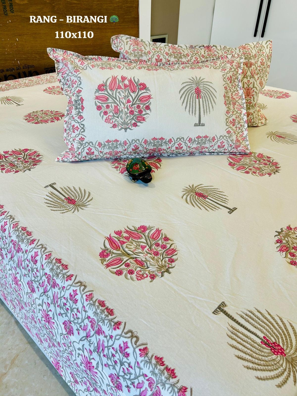 Samara Thin Printed Bedspread Bedcover (Super King 110x110 inches)