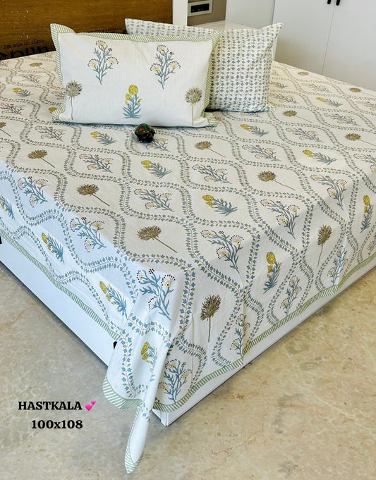 Gorgeous Cotton Thin Printed Bedspread  Bedcover (King 100x108 inches)