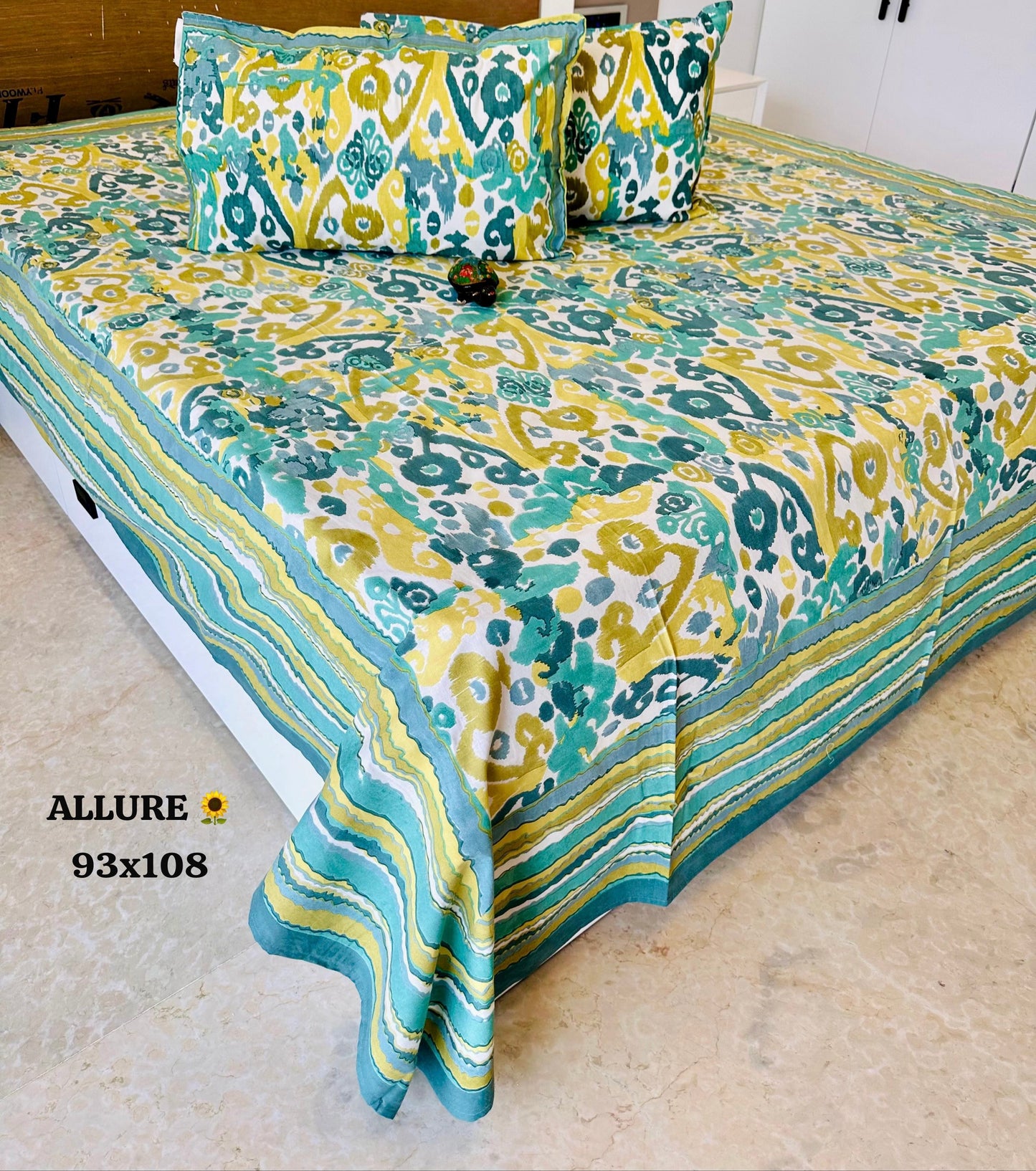 Suhani Summer Cotton Thin Printed Bedspread  Bedcover (King 93x108 inches)