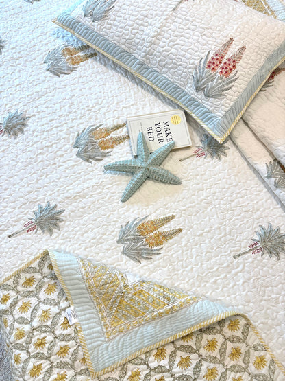 Meadow Bloom Quilted Bedcover