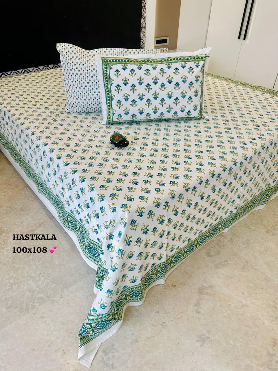 Fresco Cotton Thin Printed Bedspread  Bedcover (King 100x108 inches)