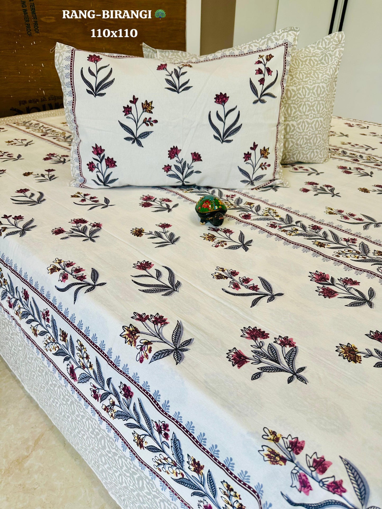 Celebration Thin Printed Bedspread Bedcover (Super King 110x110 inches)