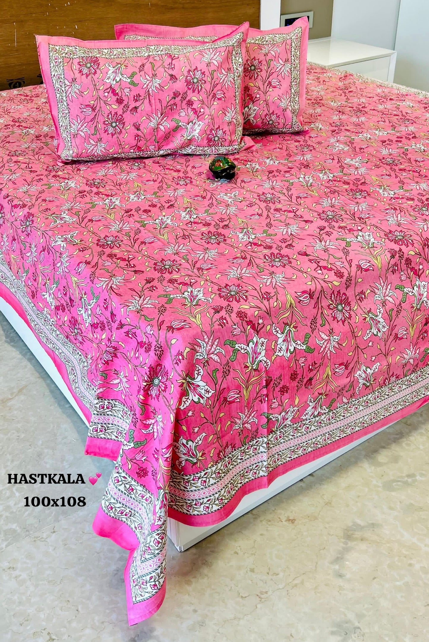 Wonder Cotton Thin Printed Bedspread  Bedcover (King 100x108 inches)