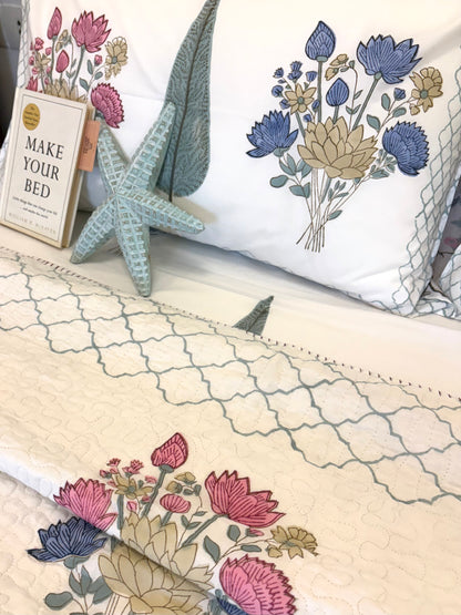 Everbloom Quilted Bedcover