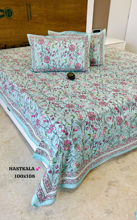 Lush Home Cotton Thin Printed Bedspread  Bedcover (King 100x108 inches)