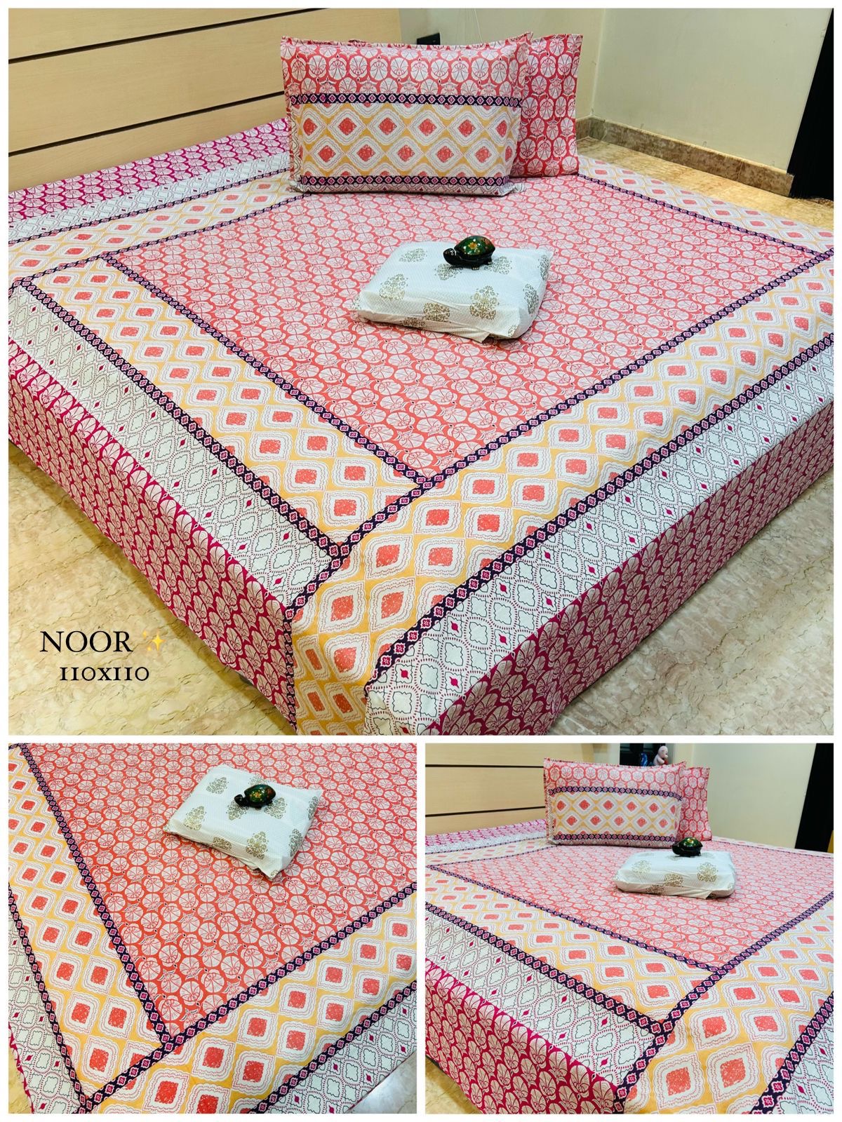 Splendour Thin Printed Bedspread Bedcover (Super King 110x110 inches)
