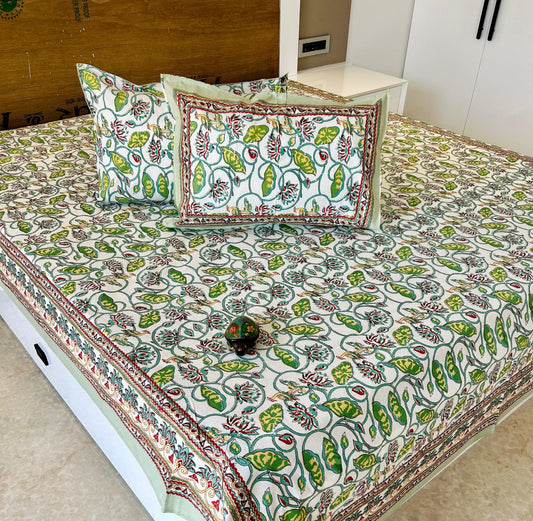 Allure Summer Cotton Thin Printed Bedspread  Bedcover (King 93x108 inches)