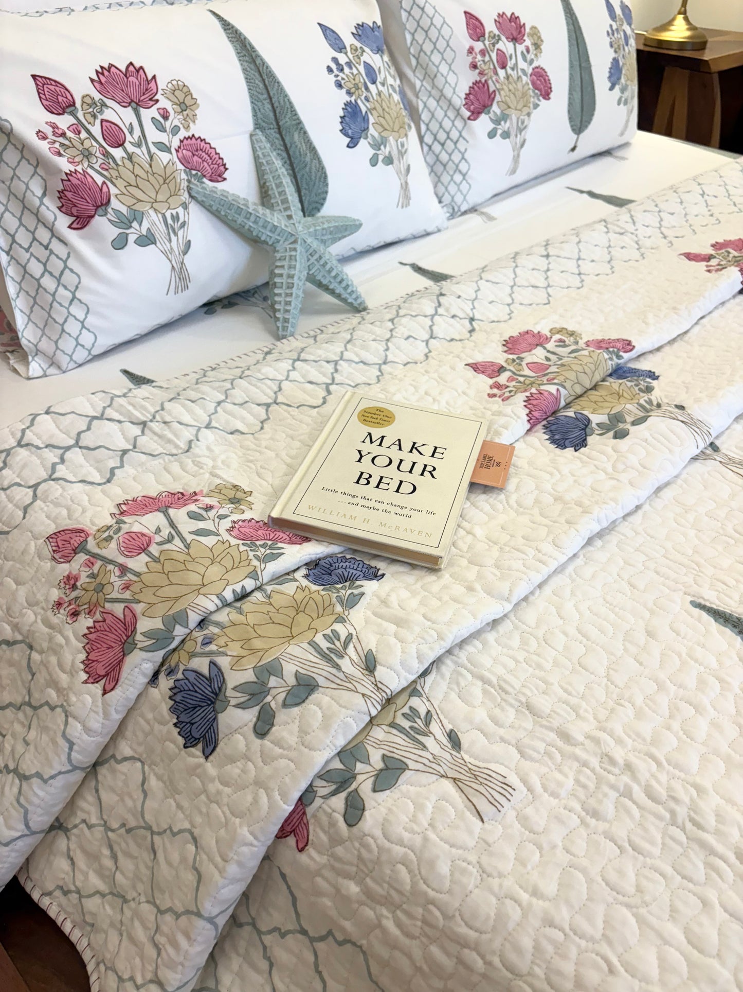 Everbloom Quilted Bedcover