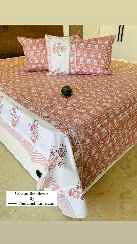 Home Hues Summer Cotton Thin Printed Bedspread  Bedcover (King 93x108 inches)