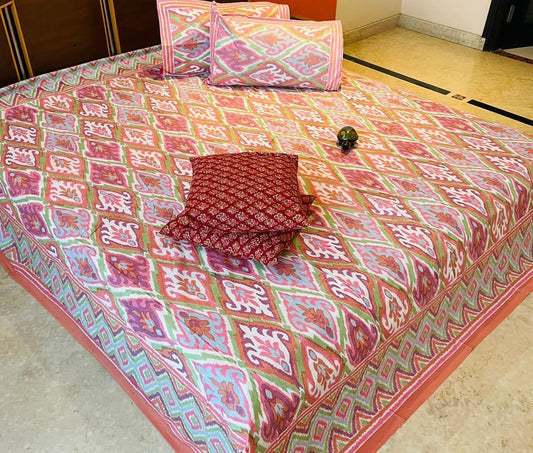 Cotton Glin Thin Cotton Printed Bedspread Bedcover (Super King 110x110 inches)