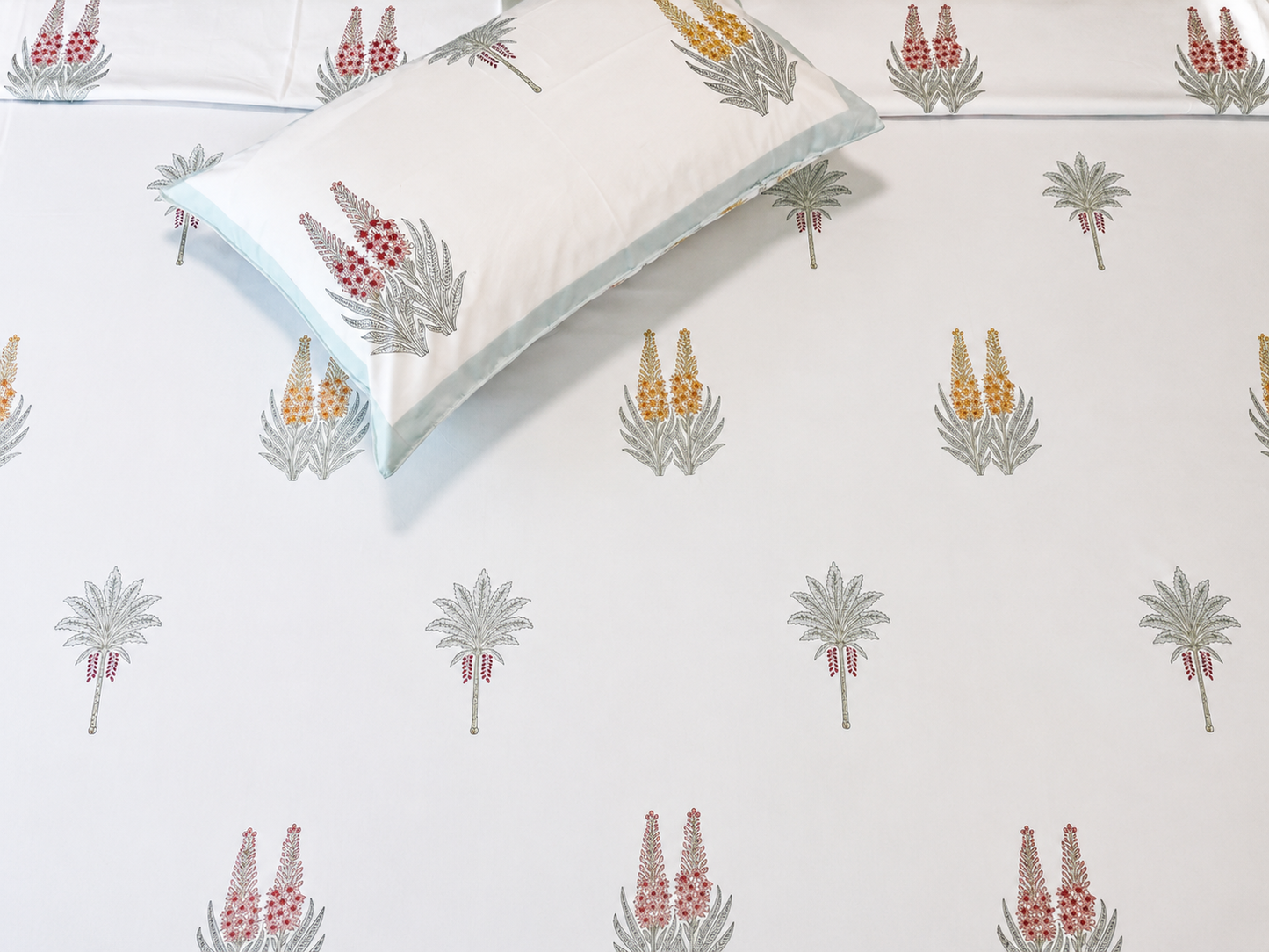 400TC Percale Cotton Bedsheet – Meadow Bloom