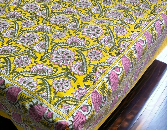 Yellow Bloom Table Cover