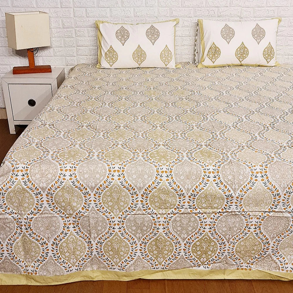 Ratan Percale 400TC Premium Bedsheet (King Size)