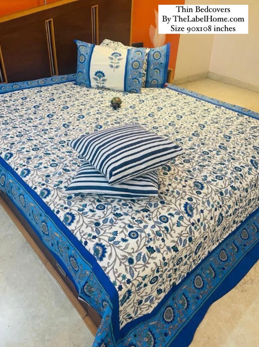Meher Thin Cotton Printed Bedspread Bedcover (King Size)